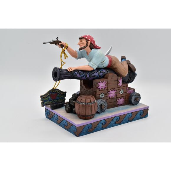 Disney Traditions Pirate on Cannon Jim Shore Figurine Pirates of the Caribbean - Picture 1 of 12